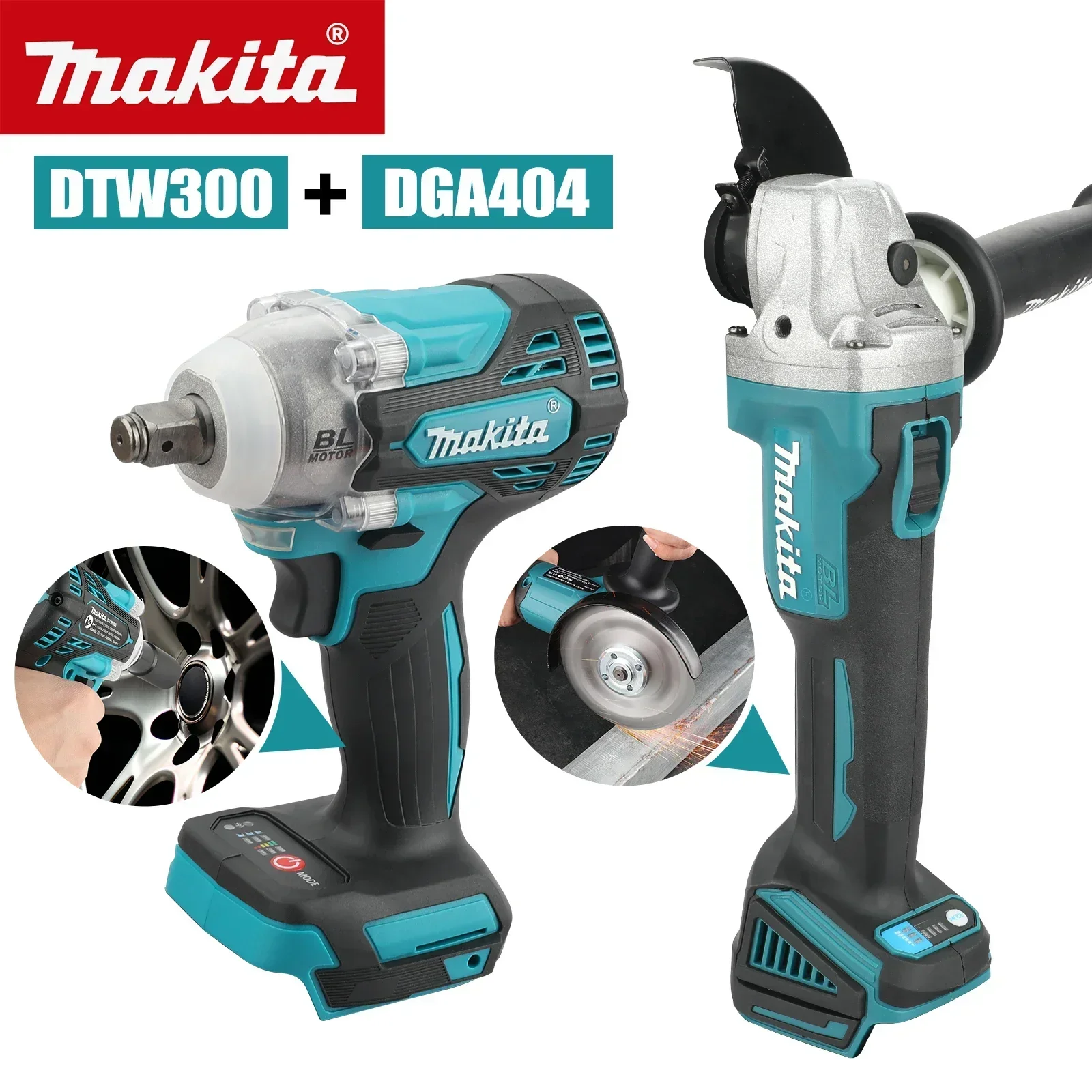 Makita Drill Dtw300 - Ensemble d'outils doubles Makita 18V DTW300,
