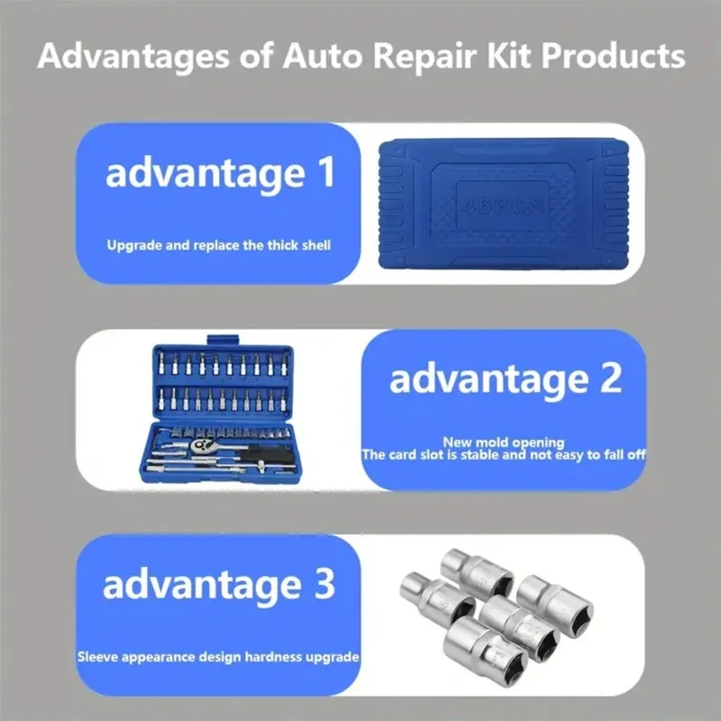 Jeu de clés à douille automobi - Car Workshop Tools Kit avis et prix